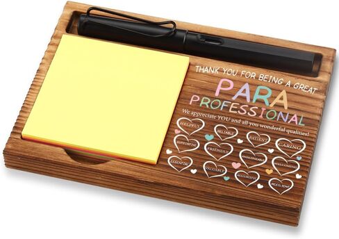 Appreciation Gifts for School Counselor, Inspirational Office Decor Gifts for School Counselor,Wooden Sticky Note Holder With Inspirational Quotes,16.5 x 12 x 1.5 cm,XXN31 in Saudi Arabia