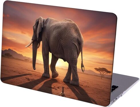 متوافق مع جهاز MacBook Air مقاس 13.6 بوصة، حافظة صلبة مع غطاء لوحة مفاتيح وواقي شاشة (A2681، شريحة M2 / A3113، شريحة M3 / A3240، شريحة M4، إصدار 2022-2025) - الفيلة MC22916 in Kuwait