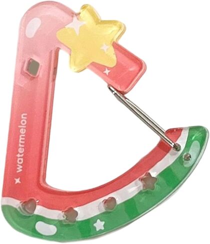 Acrylic Hollow Fruit Keychain Carabiner Clip Lightweight Sturdy Accessory Acrylic Holder For Bag Keys Backpack in Saudi Arabia