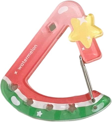 Acrylic Hollow Fruit Keychain Carabiner Clip Lightweight Sturdy Accessory Acrylic Holder For Bag Keys Backpack in Saudi Arabia