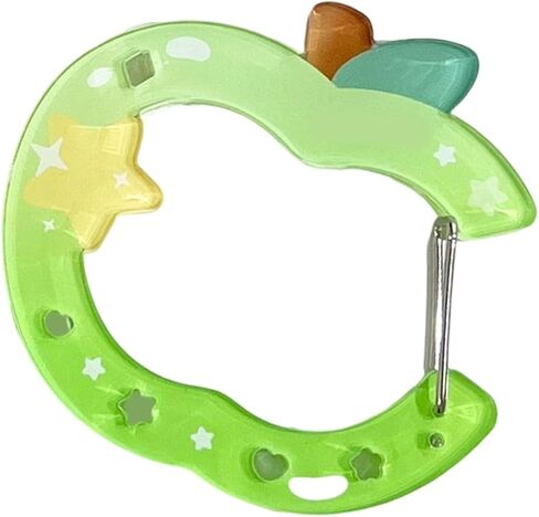 Acrylic Hollow Fruit Keychain Carabiner Clip Lightweight Sturdy Accessory Acrylic Holder For Bag Keys Backpack in Saudi Arabia