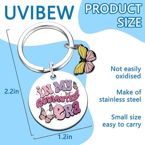 Godmother Proposal Gift Godmother Gift Keychain for Her God Mother Madrina God Parents Presents Proposal Gifts Christian Baptism Presents for Women Mothers Day Gifts in Kuwait