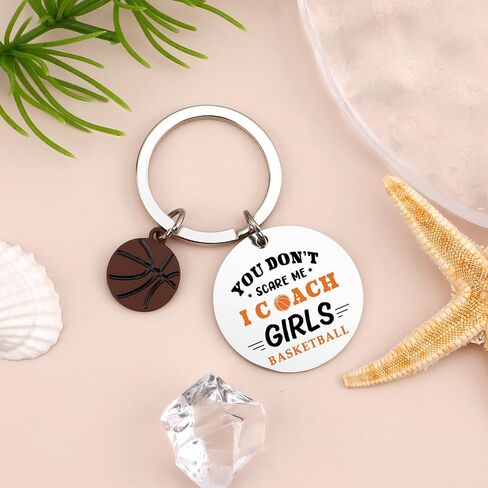 Basketball Coach Gifts for Women Appreciation Gifts Thank You Keychain Basketball Coach Gift Christmas Keyring Best Birthday Graduation Valentines Day Mothers Fathers Day End of Year Retirement Gift in Kuwait