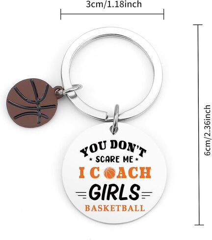 Basketball Coach Gifts for Women Appreciation Gifts Thank You Keychain Basketball Coach Gift Christmas Keyring Best Birthday Graduation Valentines Day Mothers Fathers Day End of Year Retirement Gift in Kuwait