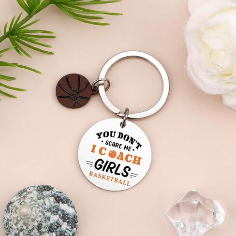 Basketball Coach Gifts for Women Appreciation Gifts Thank You Keychain Basketball Coach Gift Christmas Keyring Best Birthday Graduation Valentines Day Mothers Fathers Day End of Year Retirement Gift in Kuwait