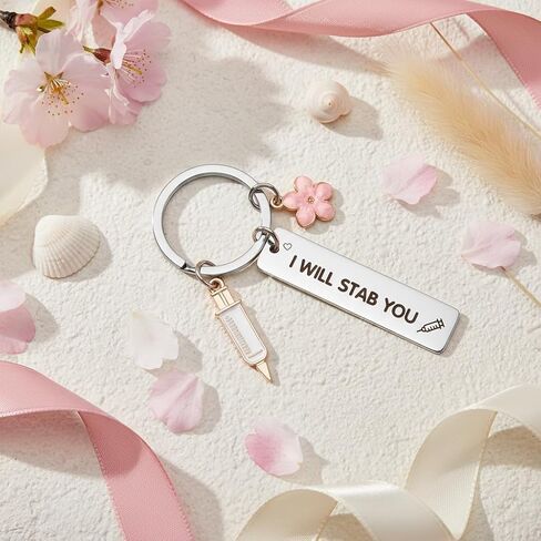 Funny Nurse Keychain School Nurse Practitioner Christmas Gifts for Women Medical Assistant Gifts Registered Nurses Week Day Gift RN CNA LPN Nicu Labor And Delivery Nurses Nursing Instructor Gift Ideas in Kuwait