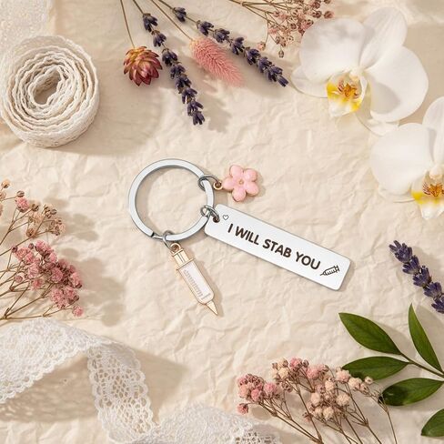 Funny Nurse Keychain School Nurse Practitioner Christmas Gifts for Women Medical Assistant Gifts Registered Nurses Week Day Gift RN CNA LPN Nicu Labor And Delivery Nurses Nursing Instructor Gift Ideas in Kuwait