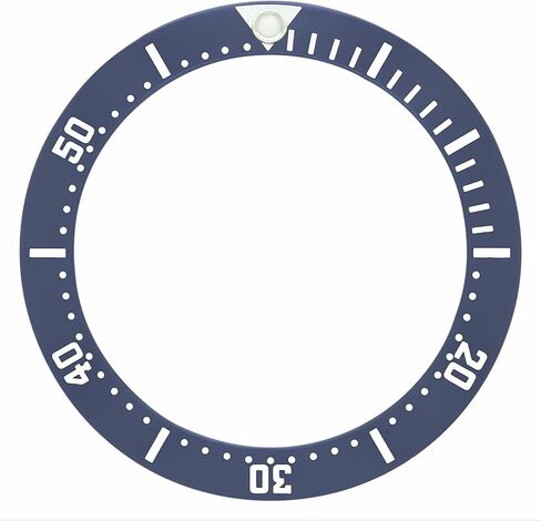 إطار من الألومنيوم من Ewatchparts متوافق مع ساعة Tag Heuer 1000 الاحترافية العتيقة باللون الأزرق in Kuwait