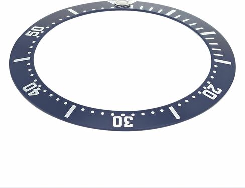إطار من الألومنيوم من Ewatchparts متوافق مع ساعة Tag Heuer 1000 الاحترافية العتيقة باللون الأزرق in Kuwait