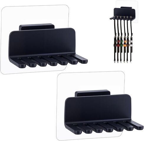 AHANDMAKER Watch Band Holder Organizer Wall Mount Durable Plastic Compact Stand Rack Tray Storage for Home Office Men Women Watch Accessories Desk Decorations in Saudi Arabia