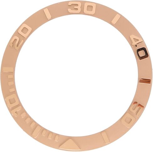 Watch Bezel Insert, 38mm Watch Replacement Parts, Ceramic Digit Watch Bezel Ring Replacement Accessory Parts for Repairer (Rose Gold) in Saudi Arabia
