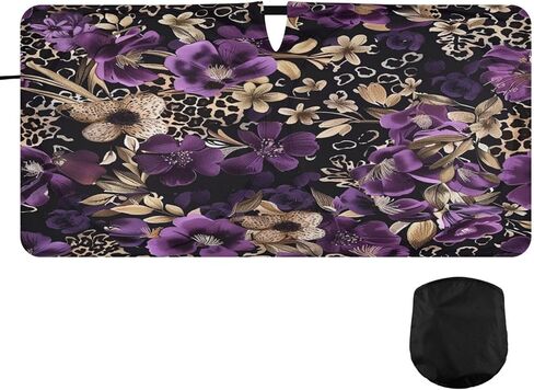 Windshield Sun Shade Western Desert Cowboy Cactus Mountains Car Sunshade for Auto Truck SUV, Sun Shield That Keeps Your Vehicle Cool, Foldable, Storage Bag 62 x 32 in in Kuwait