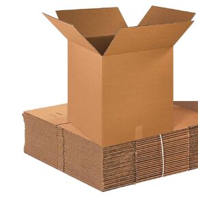 BOX USA 18 x 18 x 20 Corrugated Cardboard Boxes, Medium 18"L x 18"W x 20"H, Pack of 15 | Shipping, Packaging, Moving, Storage Box for Home or Business, Strong Wholesale Bulk Boxes