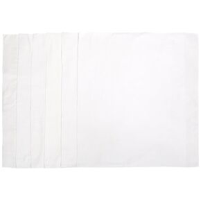 Kushies 6 Pack Washable Flat Diapers, White