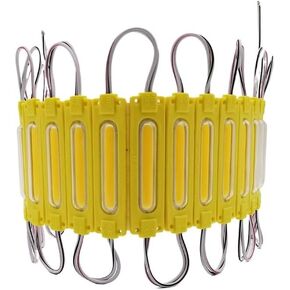 JORAY DC 12V Led Black Light Fixtures Injection Module 20PC Per String MAX2.5W CRI 90 Dimmable Light for Advertising Box (Yellow)