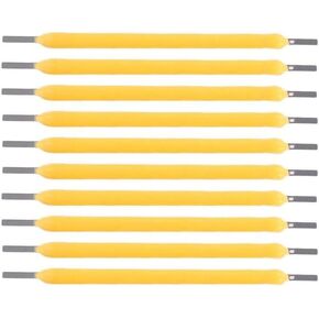 10pcs LED String Lights Replacement Filaments, Edison Bulb LED Filament Lamp Parts DC3V DC12V LED Chip Incandescent Light Accessories Diode for Repair LED Bulb Tubt, 3V 120MA 38MM,Blue