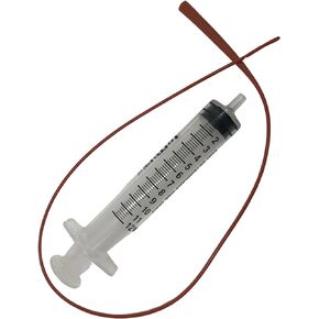 LBH Market Tube Feeding Kit for Puppies Kittens Includes Kendall Puppy Feeding Tube 5 French and 12 Ml Syringe for Fading Puppy Support Whelping Kit or Baby Kitten Supplies (5 FR)