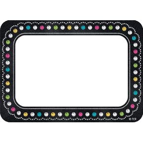 Teacher Created Resources Chalkboard Brights Name Tags (5623)