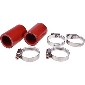 2PCS 1" High Temp Silicone Exhaust Pipe & 4PCS Hose Clamps Kit Compatible with 1987-2006 Yamaha Blaster YFS200 ATV