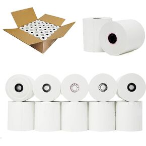 (55GSM) 3 1/8 x 273 Thermal Paper Roll [50 Rolls] Bpa Free Paper for TM-T88III, TM-T88IV, TM-T88V, TSP100, CT-S300, CT-S2000, M129B, M129C.