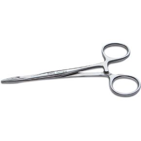 Mars Professional Hairpuller and Hemostat, Rounded Tips, Surgical Grade Stainless Steel and Locking Mechanism, 4.5" Length