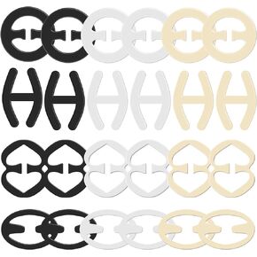 Bra Strap Clips, 24pcs Bra Clips to Make Racerback, Anti-slip Bra Clips to Hide Straps for Women Adjustable Conceal Bra Straps