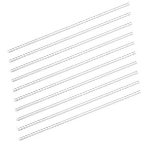 10pcs Aluminum Round Rods 3mm Diameter, 12 inches in Length Solid Lathe Bar Stock for DIY Crafts and Machine Parts