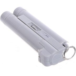 Meichoon Handheld 100X Magnifier High Magnification Loupe Zoom Dual Tube Led Light Portable Microscope for JewelryLaboratory Work Hobbyists Collectors UC55