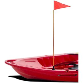 4ft Kayak Flag Track Mount Kayak Safety Flag Easy Installation with Stable Base, Kayaking Visibility Kit for Boat Canoe Yacht Dinghy Kayak DIY Accessories
