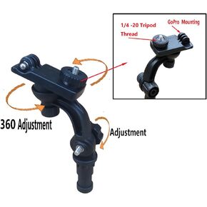 Brocraft Kayak Portable Camera Mount with Fishing Kayak Track Adapt/Kayak Track Camera Mount