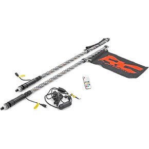 Rough Country 4' Multi-Function UTV LED Whip Light Kit w/Remote - 93004