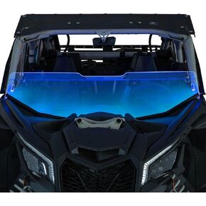 KEMIMOTO 60'' UTV Windshield Light Strip Compatible with Can-Am Maverick X3 Defender Commander, Zforce, Uforce, Bluetooth-Compatible App Control Multicolor LED Windshield Light Strip for Side by Side