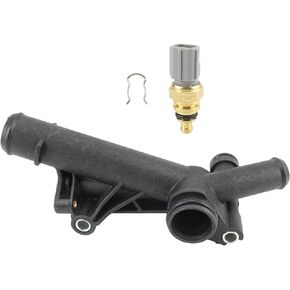 AUTOKAY Engine Coolant Water Outlet Connection With Sensor for Ford RH-225 BM5Z-8592-D