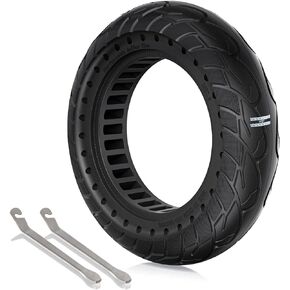1PZ FT2-X02 10x2.50 60/70-6.5 Solid Tire 10 Inch Tire Replacement for Ninebot MAX G30 G30P G30LP Electric Scooter