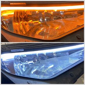 MCSADVENTURES Plug And Play Turn Signal Kit For 2018+ Polaris Ranger 1000: With Front LED Sequential Tube Lights (No Horn, Lever Switch)