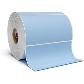 4" X 2" Direct Thermal Perforated Stickers Labels for Barcodes, Address, Small Business Labeling, Inventory and Color Coding - Compatible with Zebra, Rollo, Munbyn, and More (Red, 1 Roll)