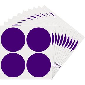 Black Dot Stickers 4 Inches Round Sticker, Circle Colored Labels Color Coding Labels for Office Classroom Toddlers Activity 40 Pieces