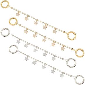 PH PandaHall Decorative Chains, Punk Shoe Chains with Pendent Charms Jewelry Chain