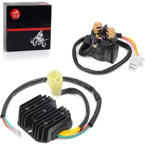 Voltage Regulator Rectifier & Starter Relay Solenoid Compatible with Honda 300FW Fourtrax 300 TRX300 TRX300FW 1993-2000 31600-HC5-970 35850-HC4-000