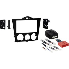 طقم تركيب مزدوج DIN من Metra 95-7510 لمركبات مازدا RX-8 موديل 2004-2008، أسود