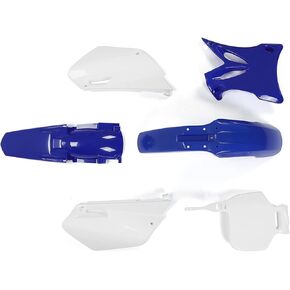 Kojem Complete Fairing Fender Fairing Body kit Compatible with Yamaha YZ85 2002-2014 Dirt Bike Side Cover Plastic Kit Body Work (White)