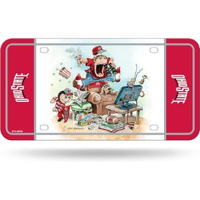 Rico Industries NCAA Ohio State Buckeyes Gary Patterson The Fan Metal Auto Tag 8.5" x 11" - Great for Truck/Car/SUV