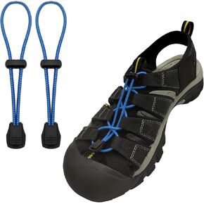 Elastic No Tie Shoe Laces Replacement for Keen Sandal, Round Stretchy Lock Shoelaces for Adults and Kids, One Size