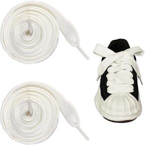3/4" Wide Fat Thick Shoe Laces,Chunky Jumbo Flat Replacement Shoe Strings for All Sneakers Types