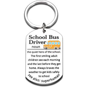 Women Men School Bus Drivers Appreciation Gifts from Students Thank You Gifts for Best School Bus Driver Keychain Gifts From Kids Retirement Gifts for Bus Driver Him Christmas Birthday Gift Ideas