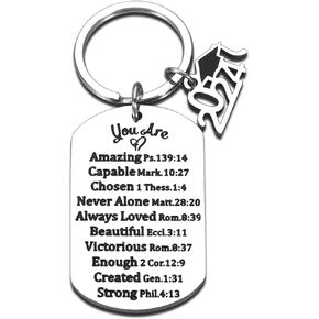 Graduation Gifts 2024, Graduation Gifts for Him Her, Religious Graduation Keychain Class of 2024 Senior Night Gifts College Graduation Gifts High School Graduation Gifts Master Degree Graduation Gifts
