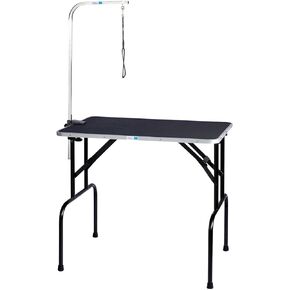 Pet Edge Master Equipment Heavy Duty Grooming Table with Arm – Easy to Clean Grooming Table for Animals up to 220 Pounds