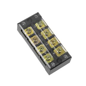 uxcell Dual Rows 4 Positions 600V 45A Wire Barrier Block Terminal Strip TB-4504L