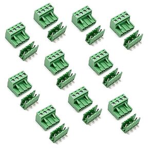 10 Set 4-pin 5.08mm Pitch Right Angle PCB Pluggable Terminal Block Connectors