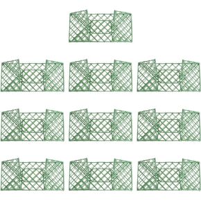 Housoutil 10 Pcs Floral Foam Cage Mesh Flower Holder Fresh Flowers Cage Bowl for Table Centerpieces Floral Arrangement Florist Wedding Decoration Green